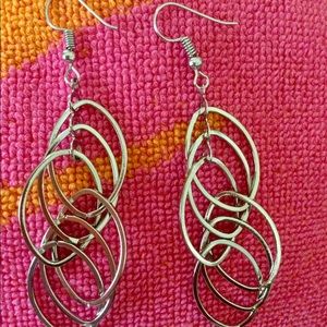 💕💕💕Two Tier Silver Earrings